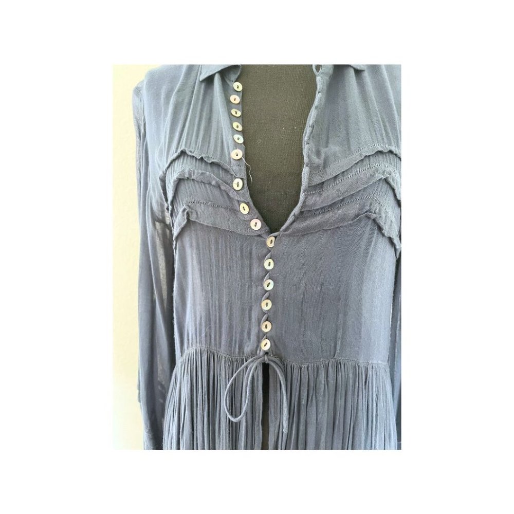 Free People Slate Blue Maxi Dress - Picture 2 of 5